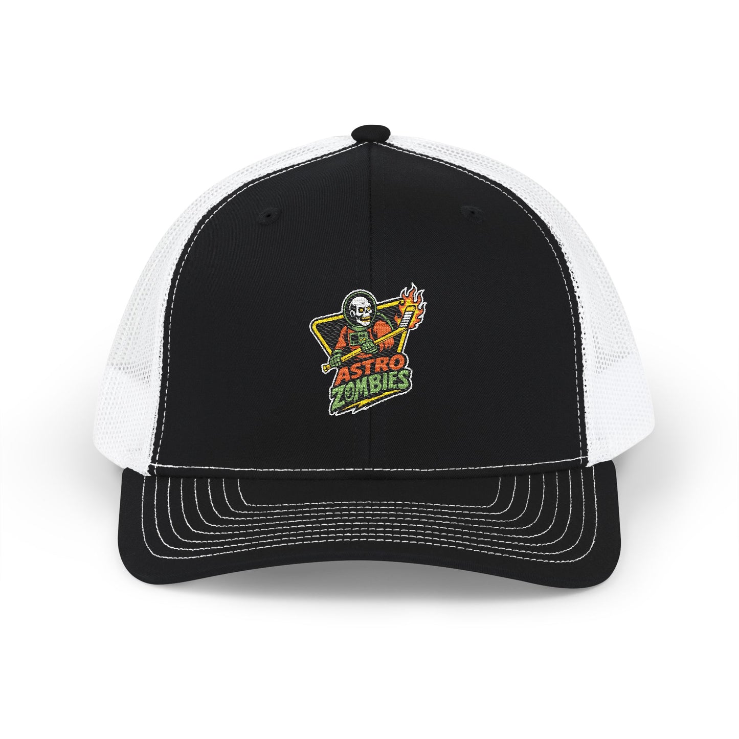 Astro Zombies Embroidered Richardson Snapback Trucker Cap | Retro Cool Style