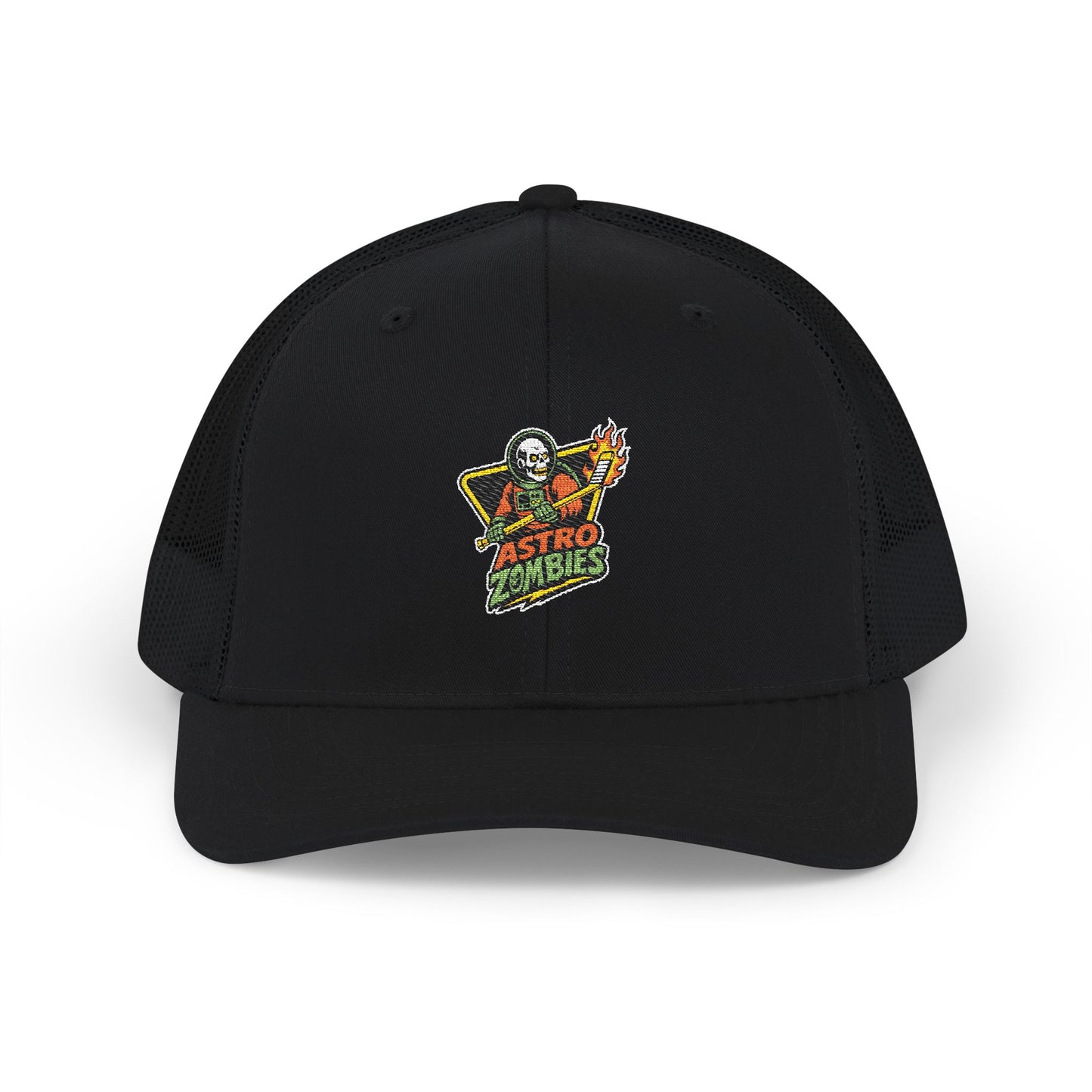 Astro Zombies Embroidered Richardson Snapback Trucker Cap | Retro Cool Style
