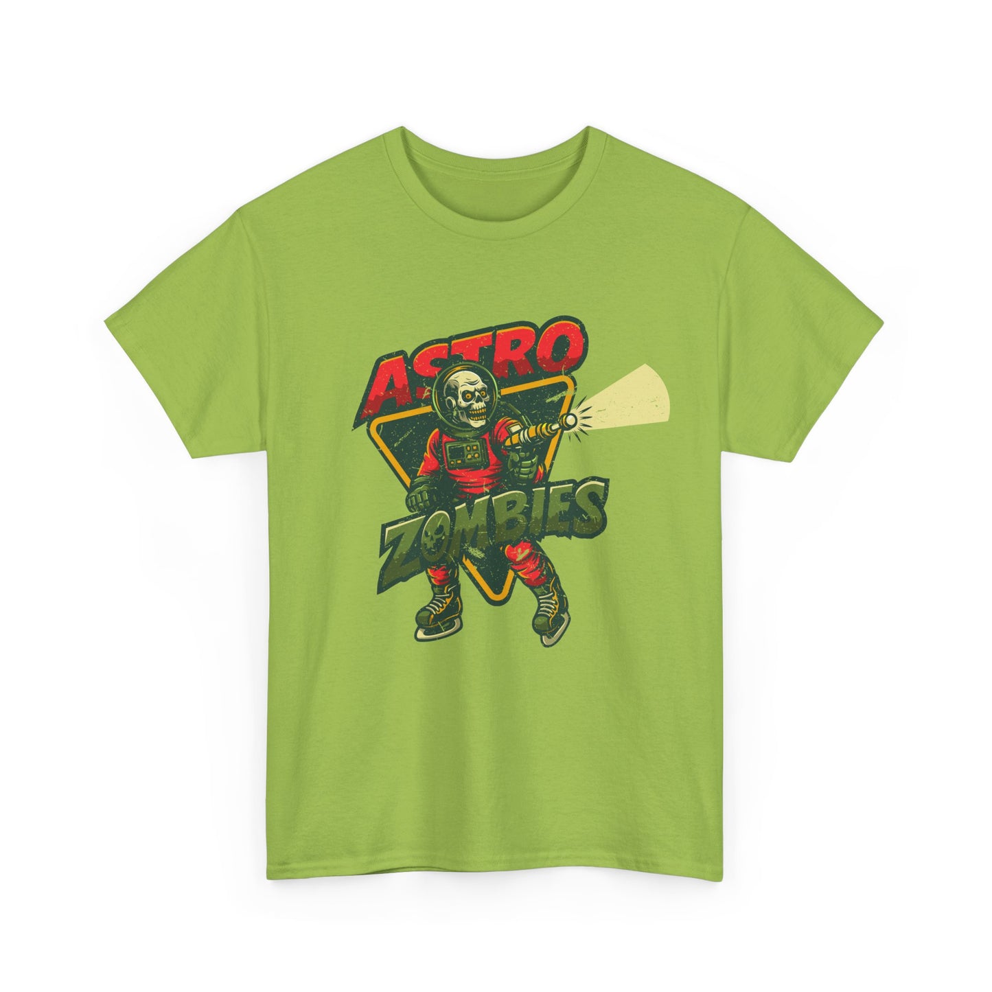 Astro Zombies Distressed Graphic Tee - Heavy Cotton T-Shirt