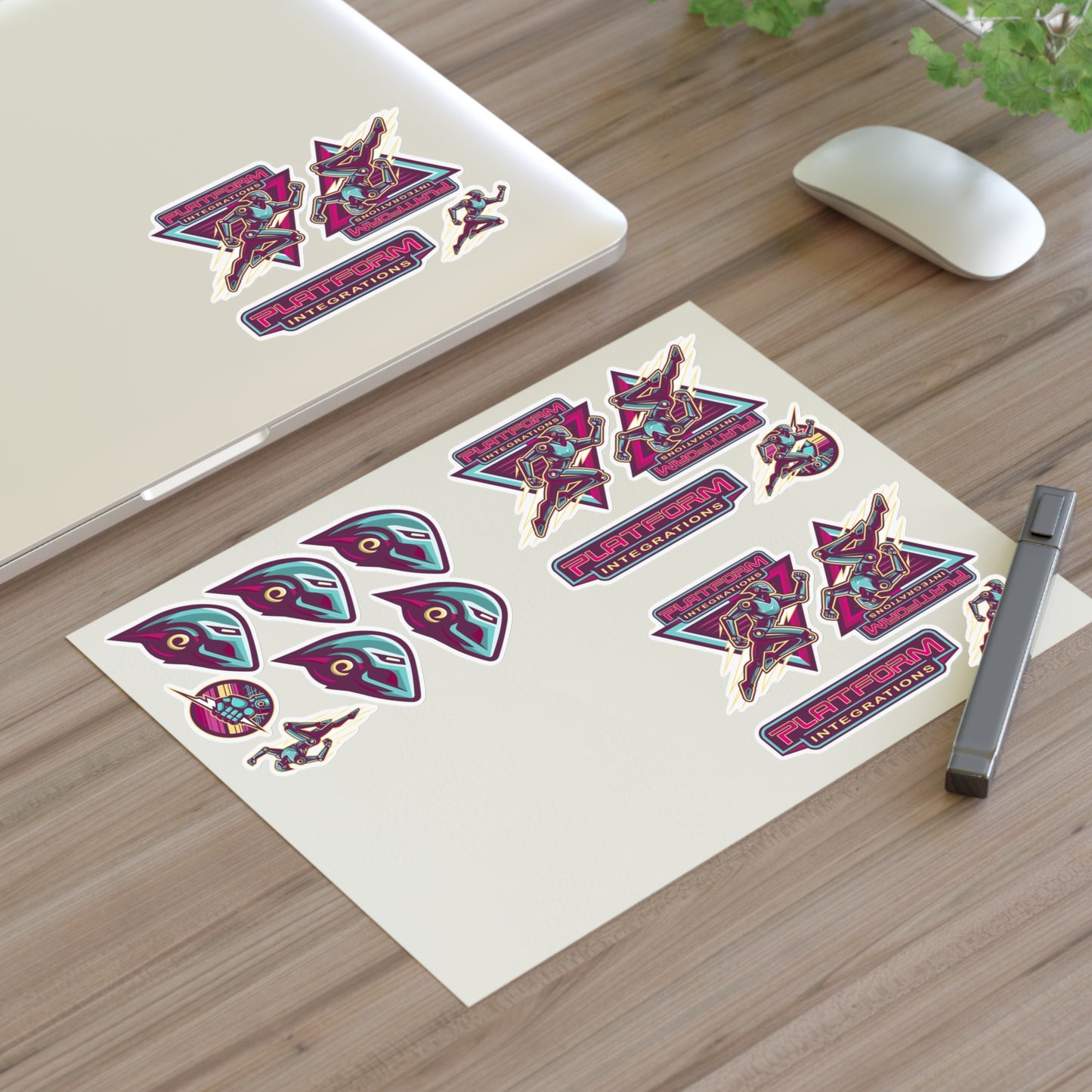 Platform Integrations Vibrant Sticker Sheets