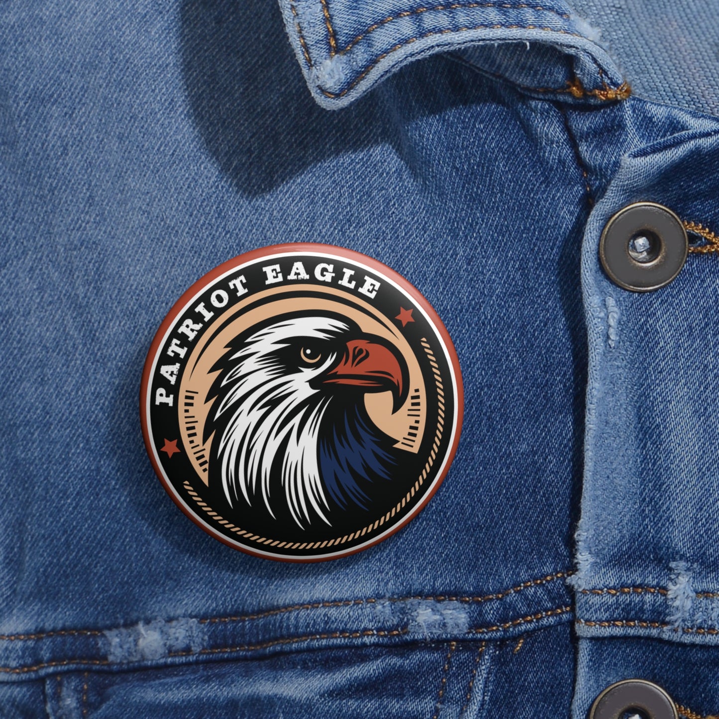 Patriotic Eagle Presidential Campaign Button