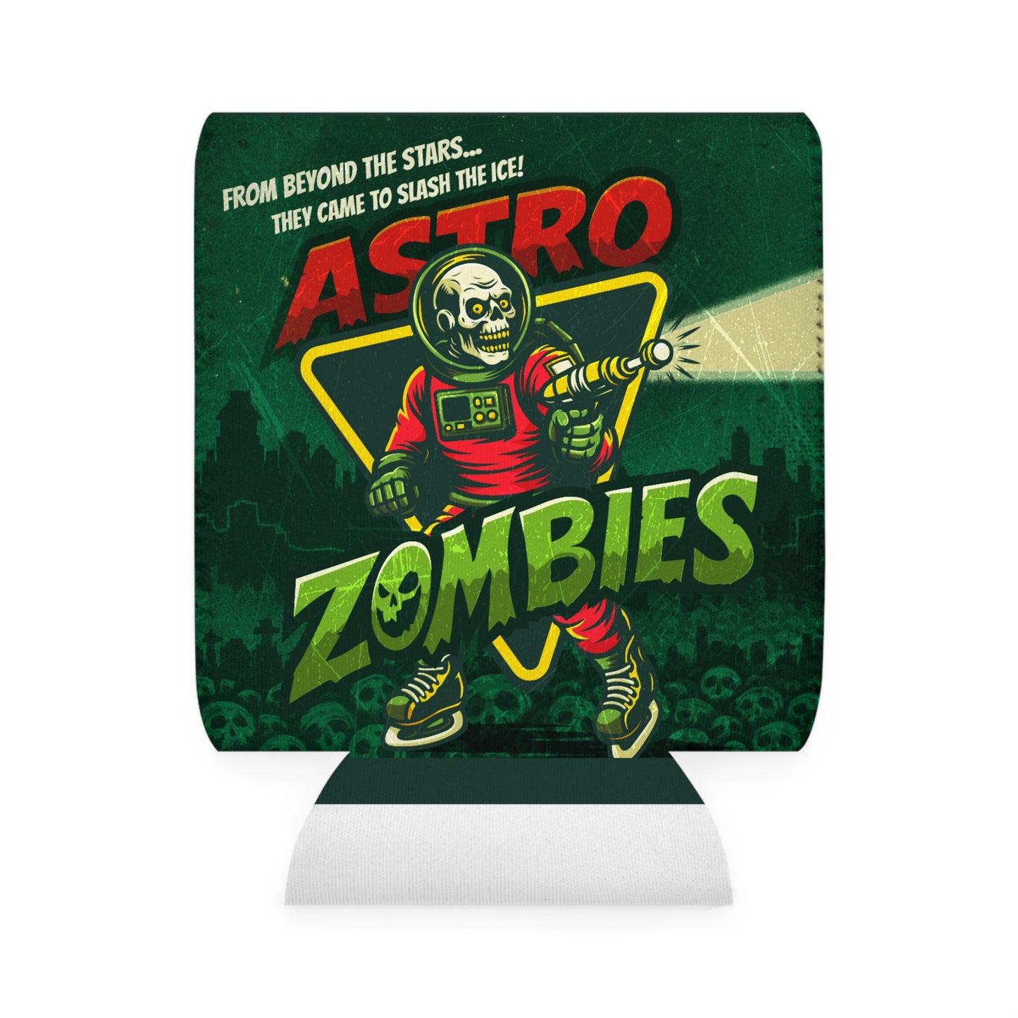 Astro Zombies Can Cooler Coozie