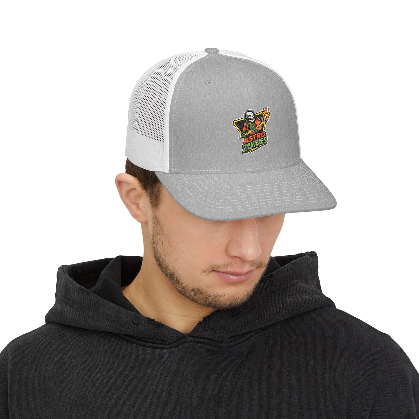 Astro Zombies Embroidered Richardson Snapback Trucker Cap | Retro Cool Style