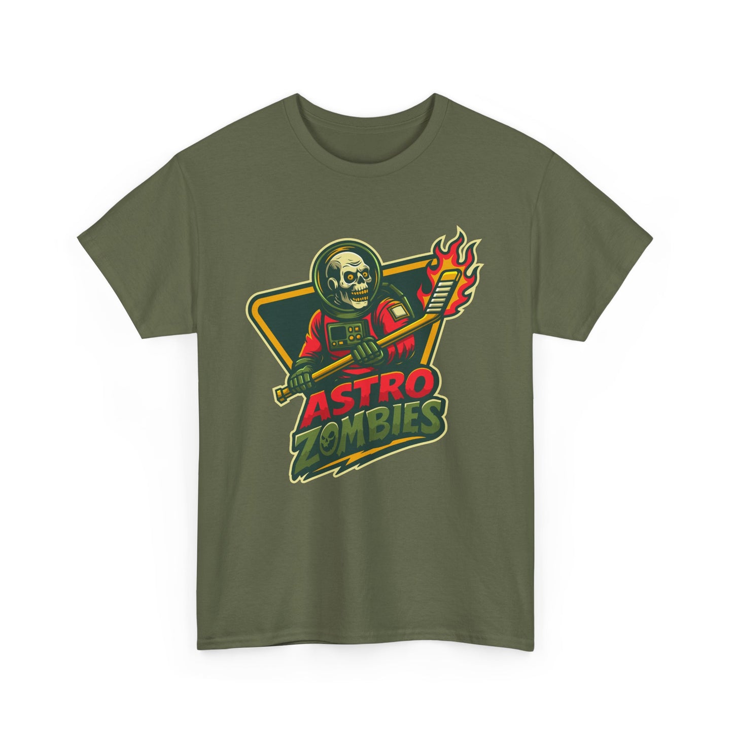 Astro Zombies Cotton Tee - Retro Sci-Fi Graphic Shirt