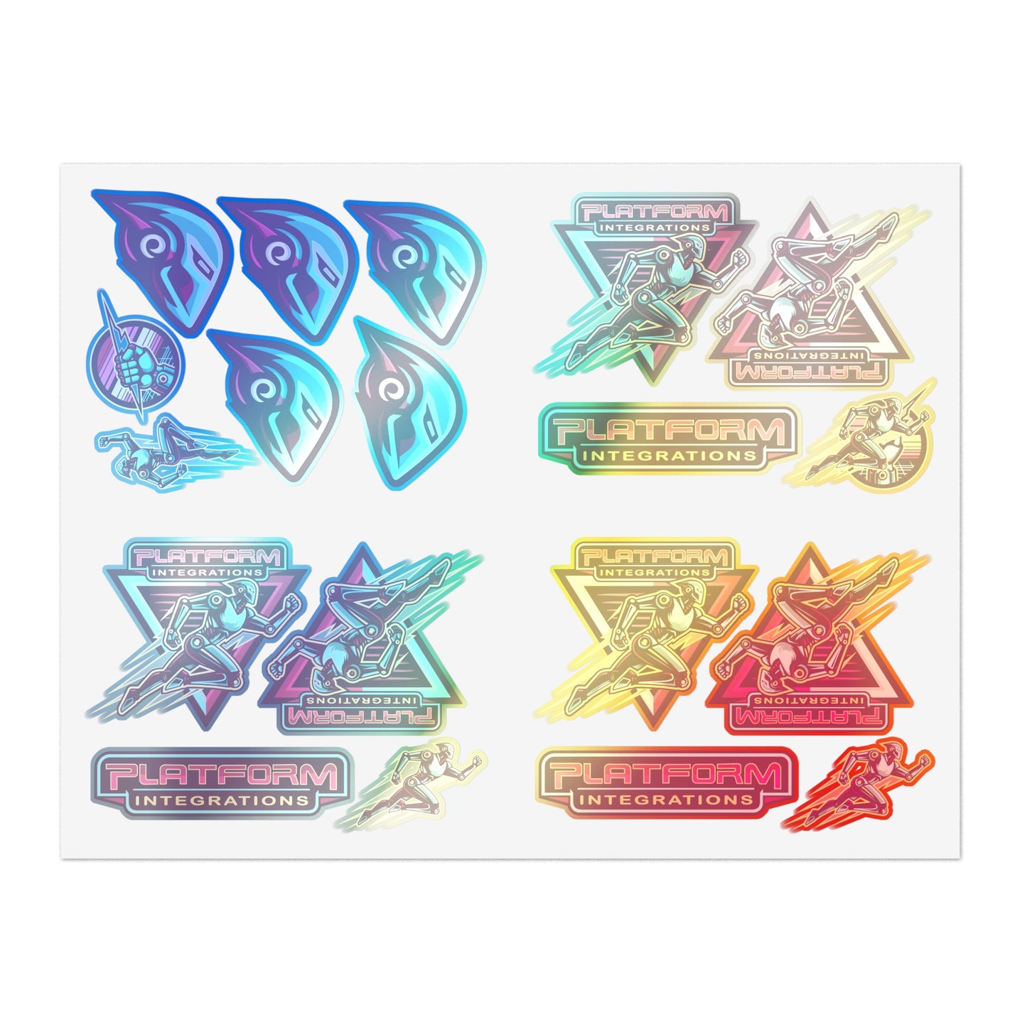 Platform Integrations Vibrant Sticker Sheets