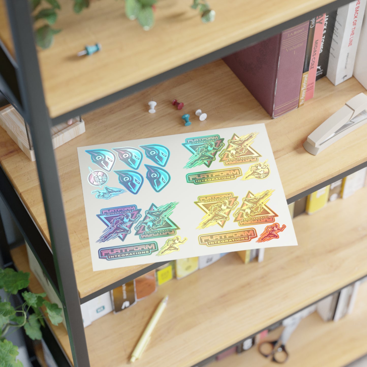 Platform Integrations Vibrant Sticker Sheets