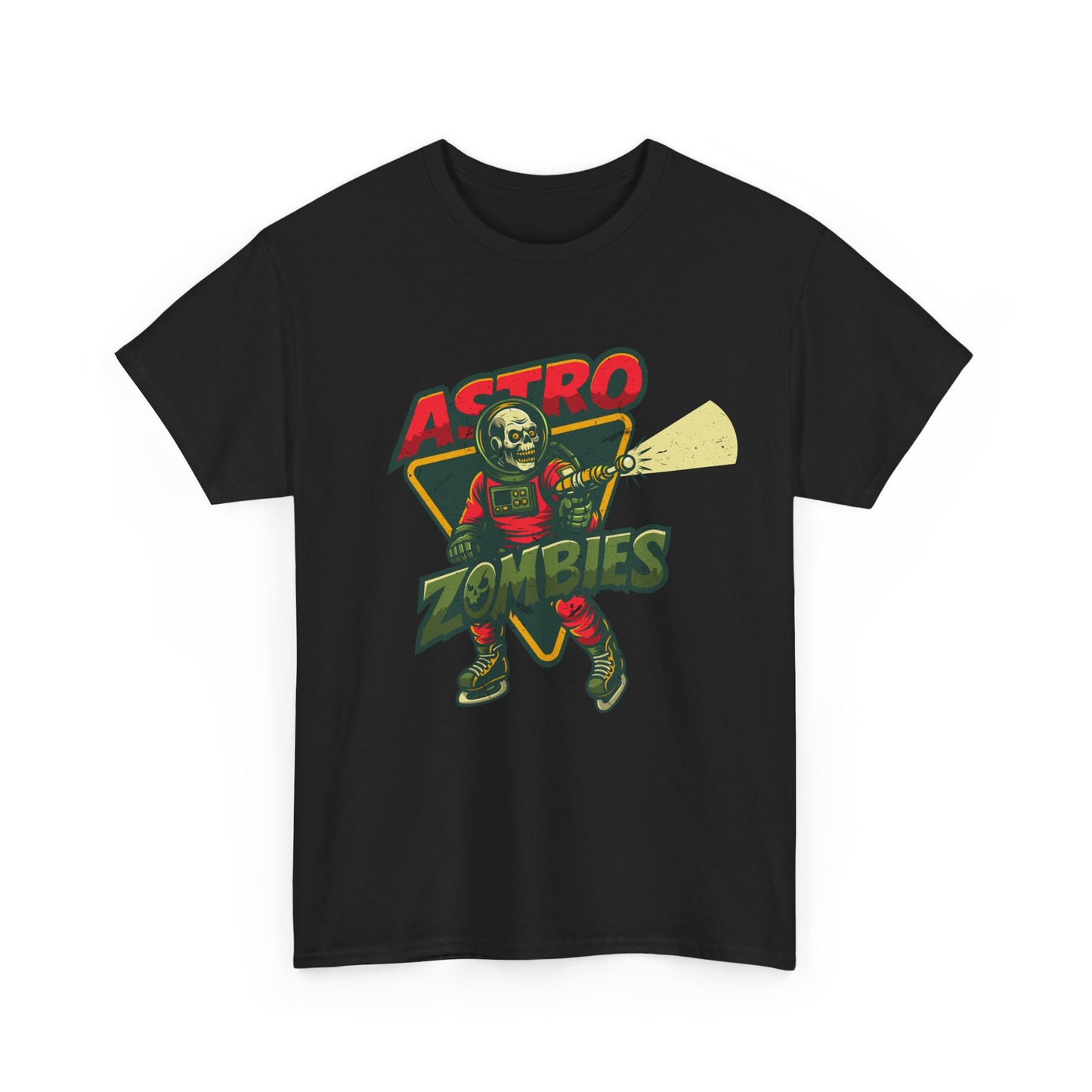 Astro Zombies Distressed Graphic Tee - Heavy Cotton T-Shirt