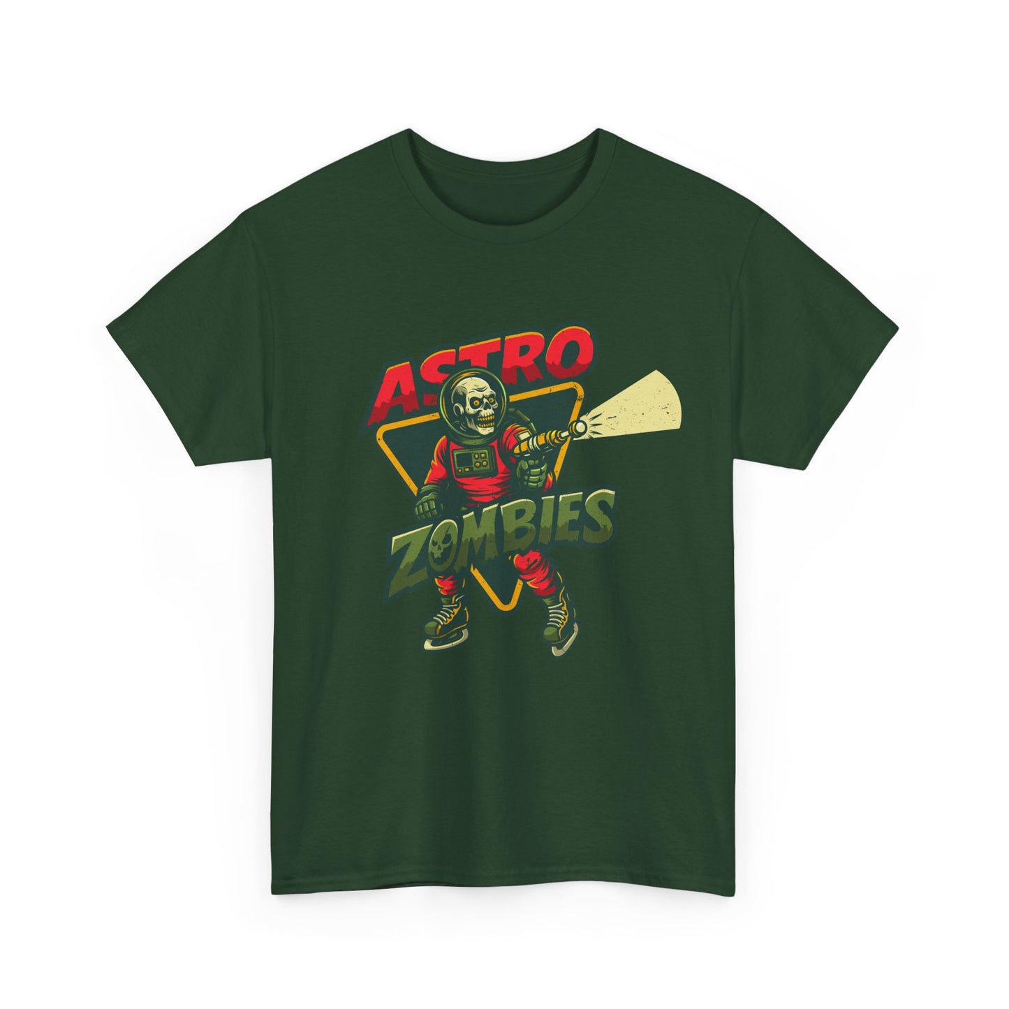 Astro Zombies Distressed Graphic Tee - Heavy Cotton T-Shirt