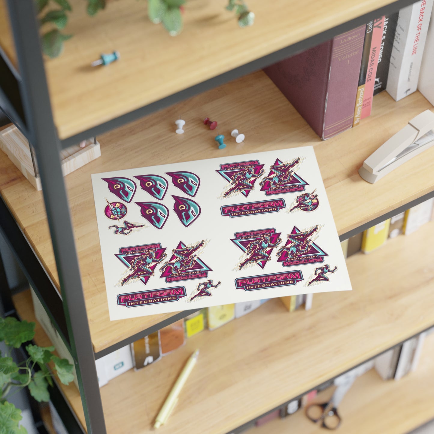 Platform Integrations Vibrant Sticker Sheets