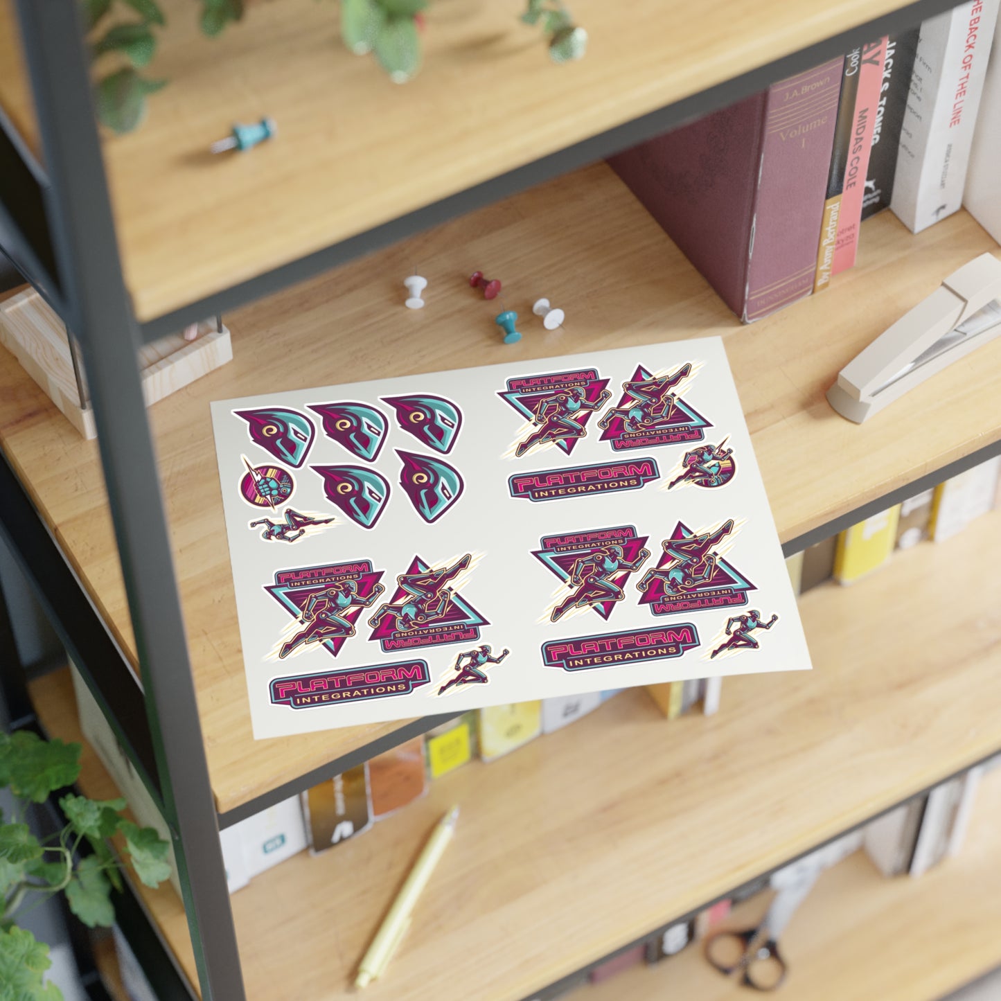 Platform Integrations Vibrant Sticker Sheets