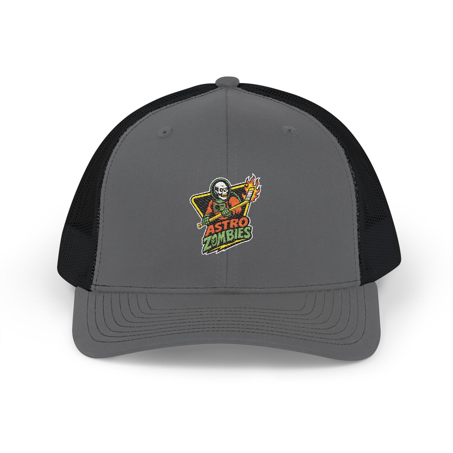 Astro Zombies Embroidered Richardson Snapback Trucker Cap | Retro Cool Style