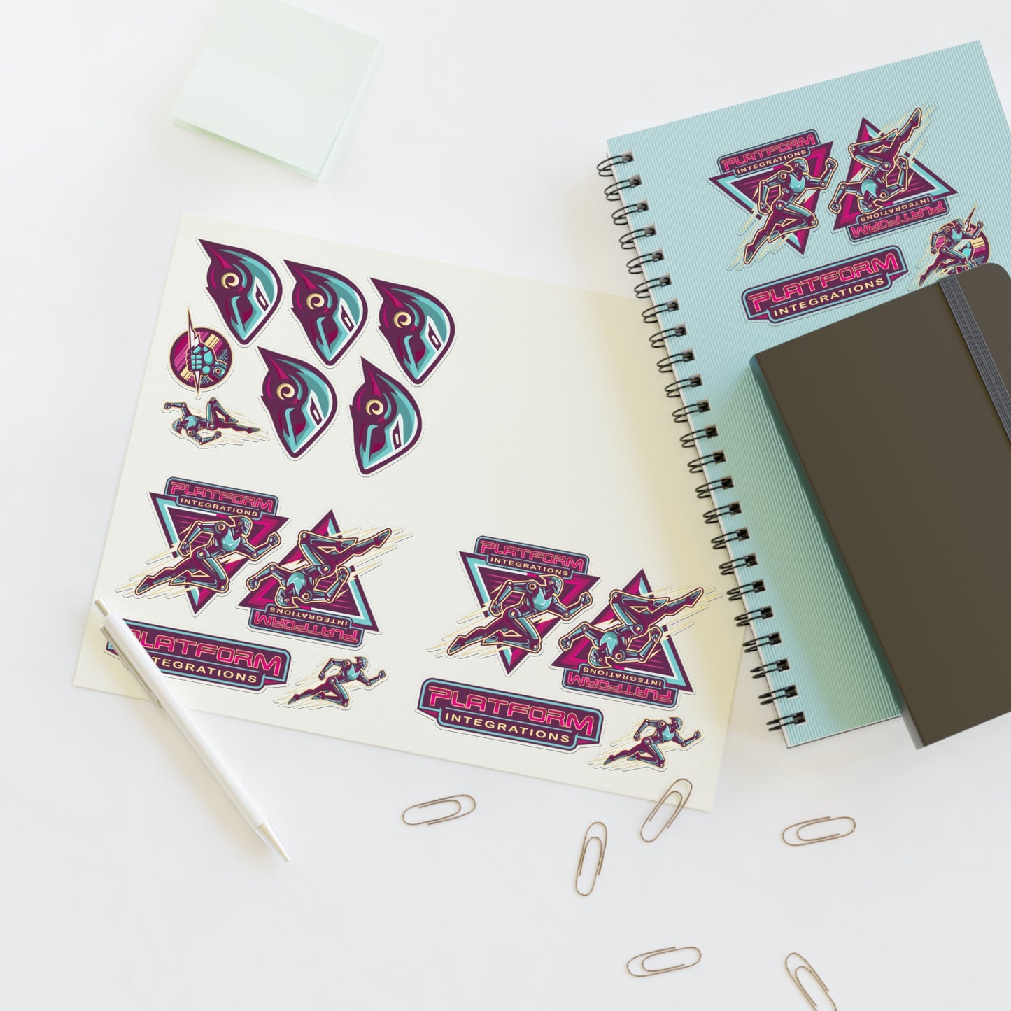 Platform Integrations Vibrant Sticker Sheets