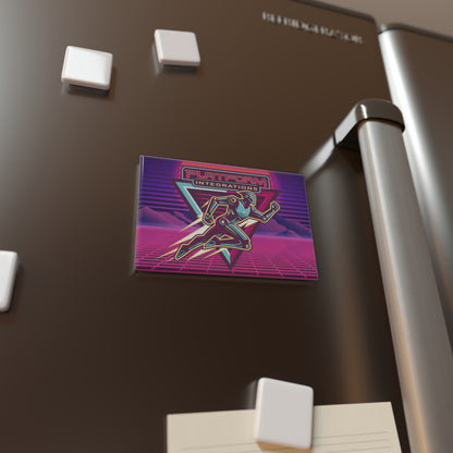 Retro Futuristic Button Magnet - Platform Integrations Design (1 & 10 pcs)