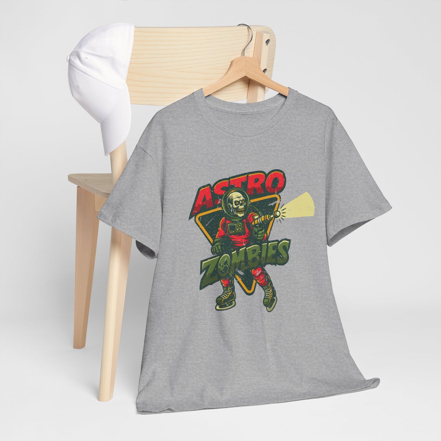 Astro Zombies Distressed Graphic Tee - Heavy Cotton T-Shirt