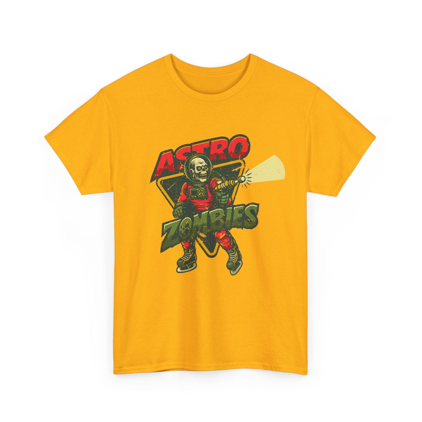 Astro Zombies Distressed Graphic Tee - Heavy Cotton T-Shirt