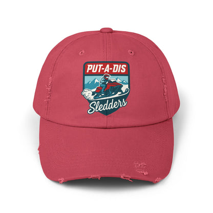 Put-A-Dis Sledders Distressed Cap — Vintage Snowmobile Dad Hat