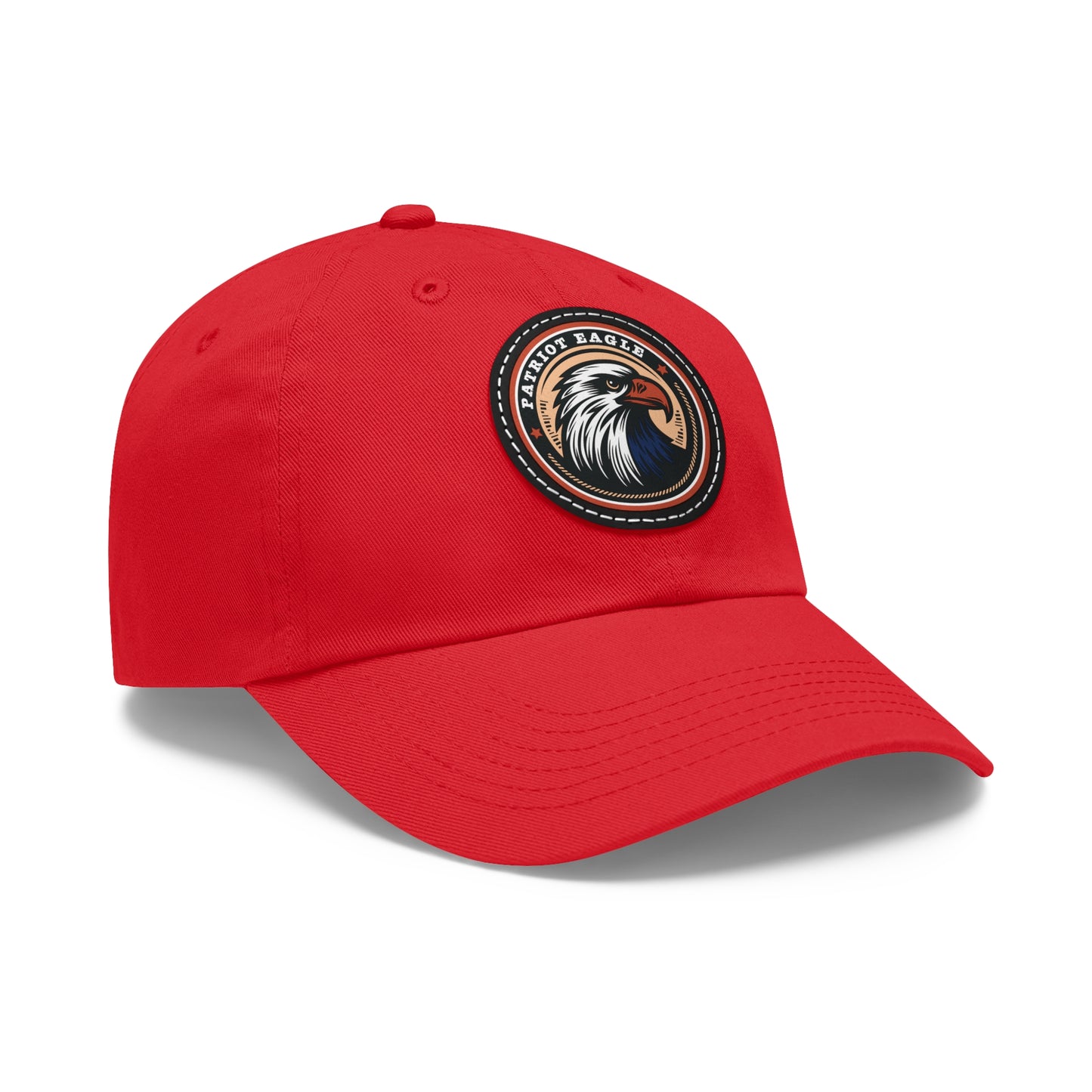 Patriot Eagle Hat on Leather Patch