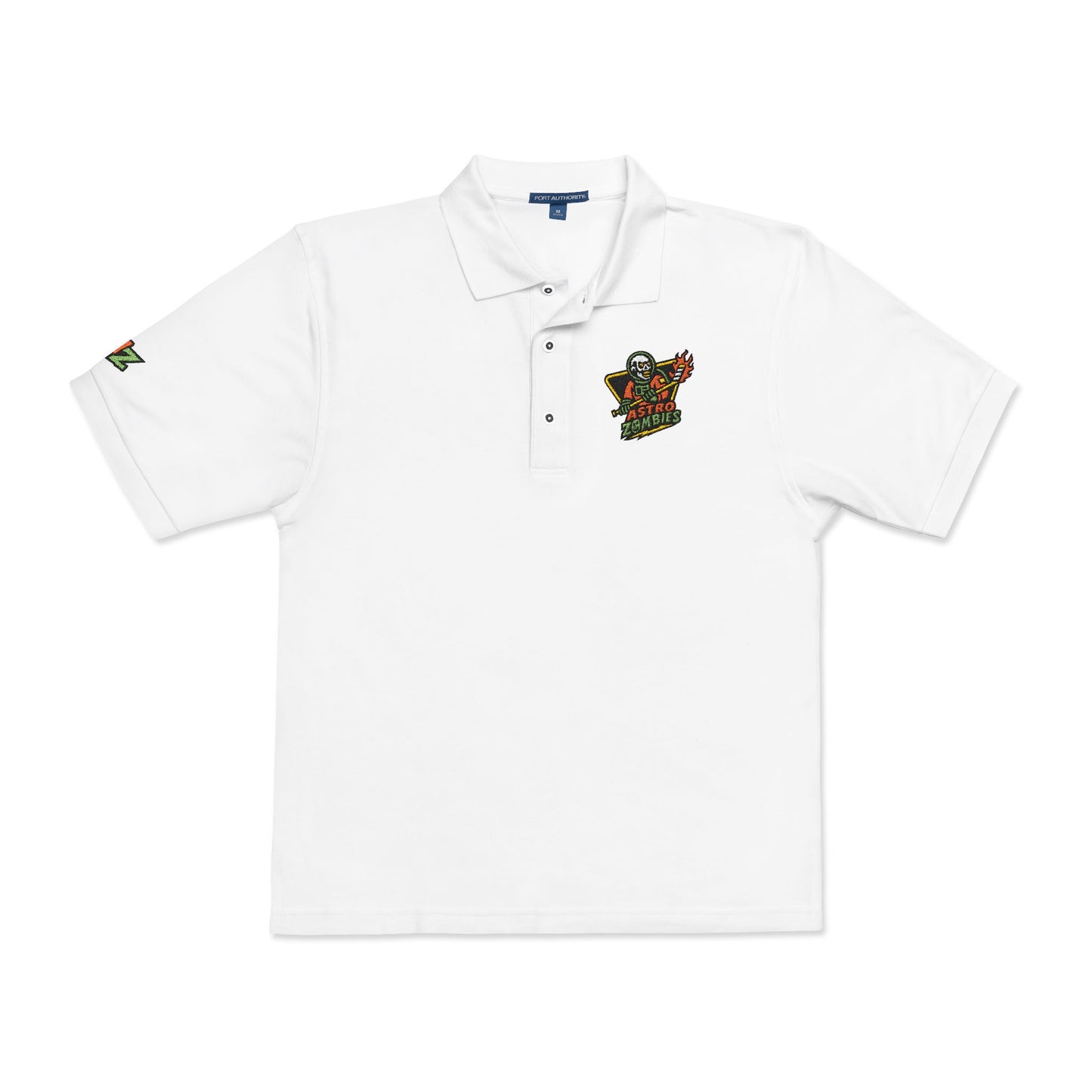 Astro Zombies Embroidered Unisex Polo Shirt