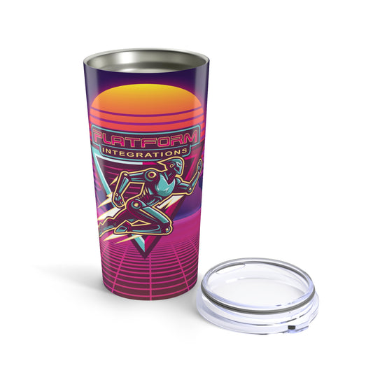 Retro Futuristic 20oz Tumbler - Perfect for Tech Lovers & Nostalgic Souls