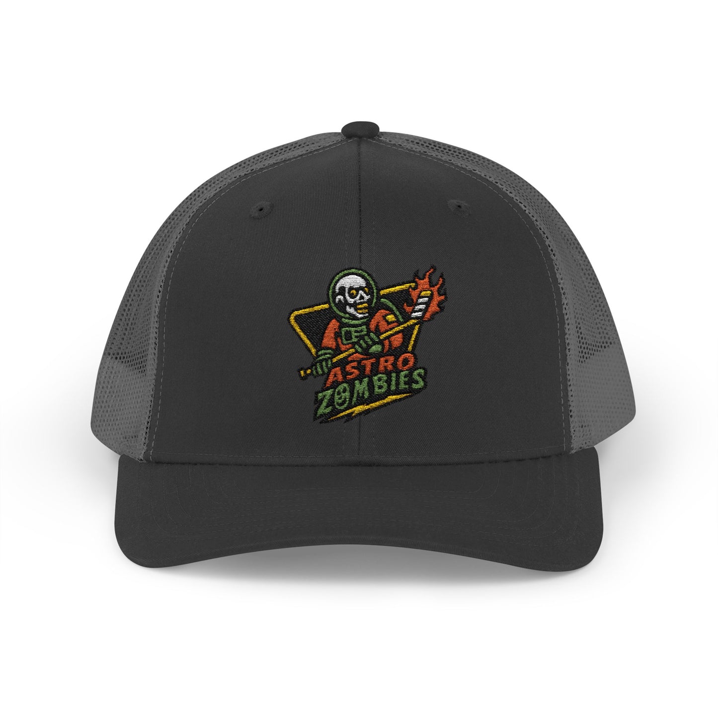 Asro Zombies Snapback Embroiled Trucker Cap | Vintage Style