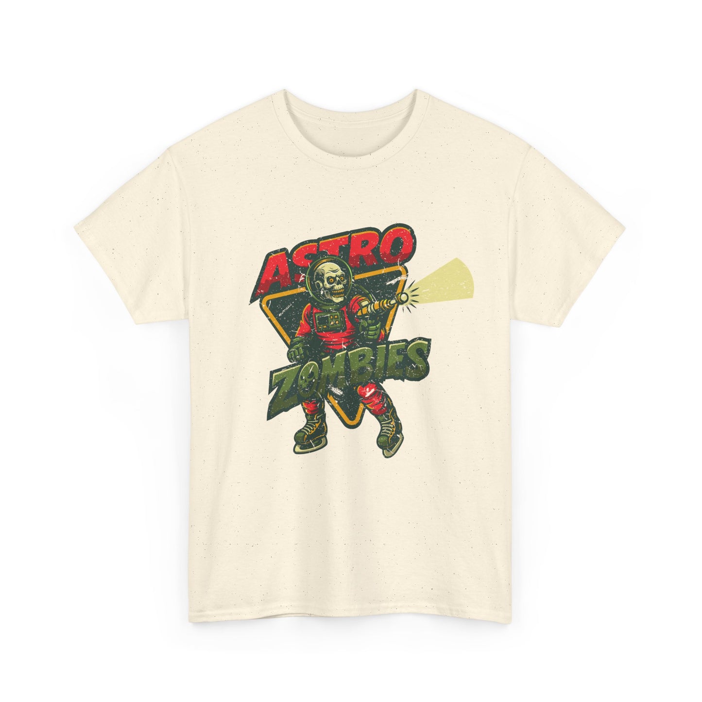 Astro Zombies Distressed Graphic Tee - Heavy Cotton T-Shirt