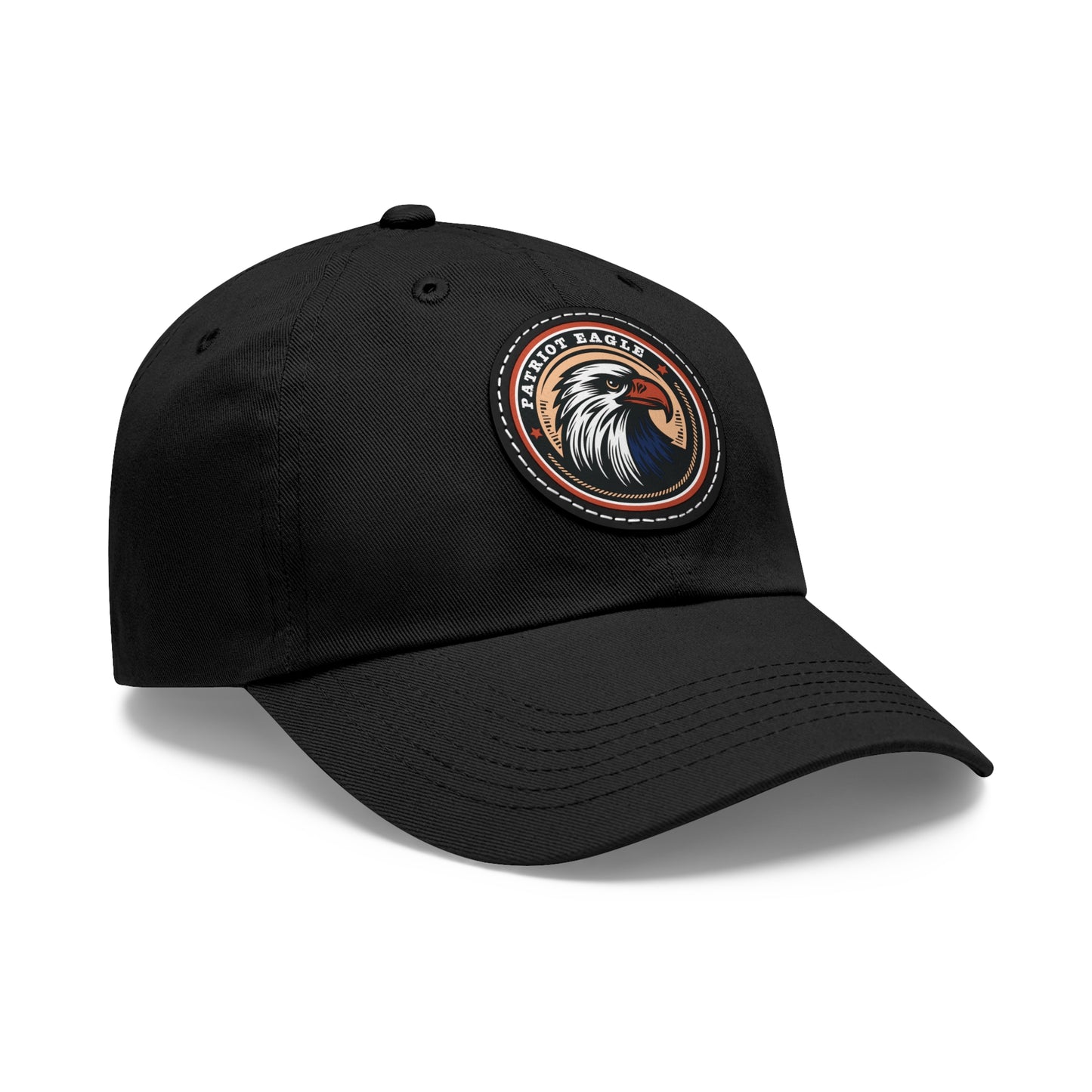 Patriot Eagle Hat on Leather Patch