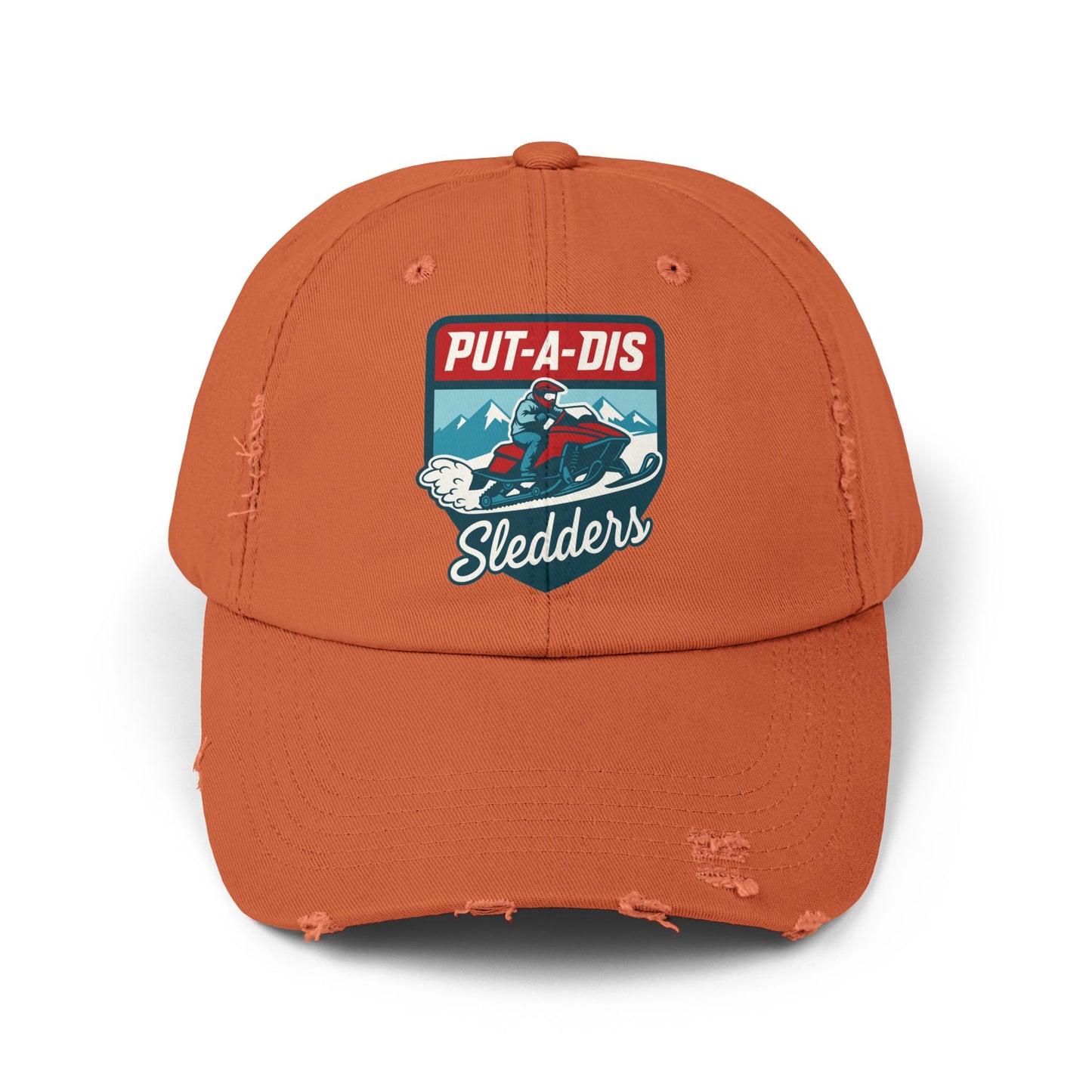 Put-A-Dis Sledders Distressed Cap — Vintage Snowmobile Dad Hat