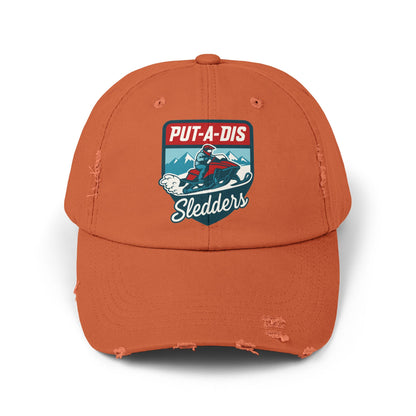 Put-A-Dis Sledders Distressed Cap — Vintage Snowmobile Dad Hat