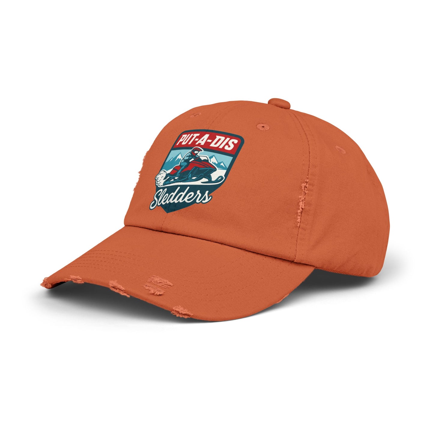 Put-A-Dis Sledders Distressed Cap — Vintage Snowmobile Dad Hat