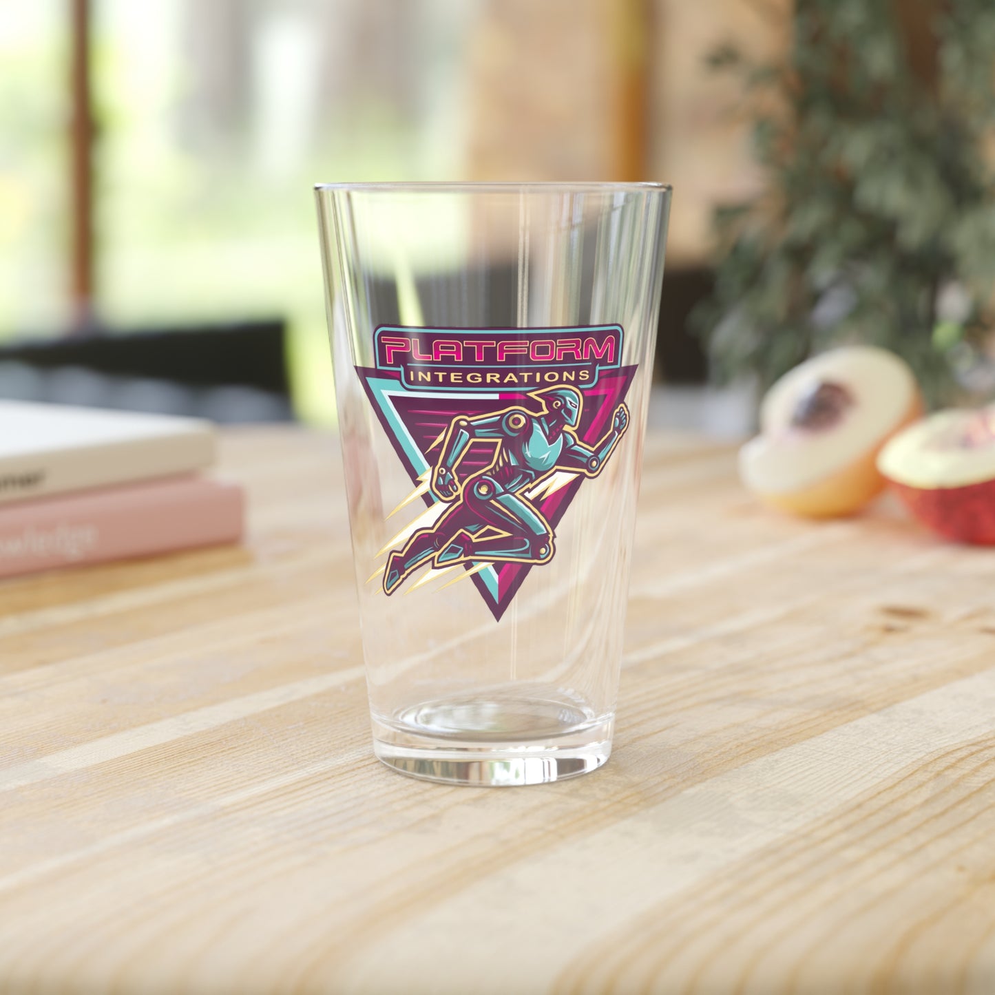 Retro Platform Integrations Pint Glass - 16oz Sports-Themed Drinkware