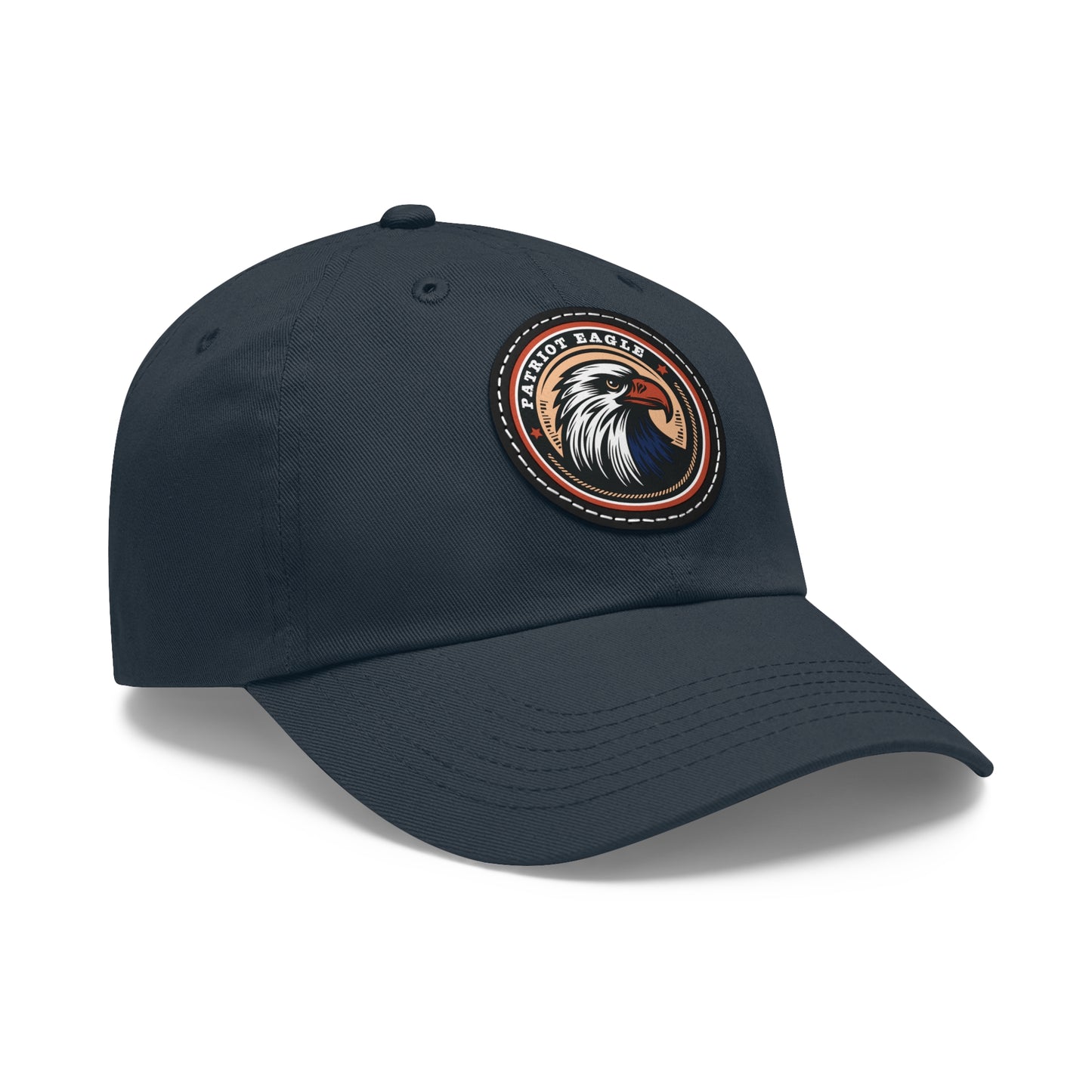 Patriot Eagle Hat on Leather Patch