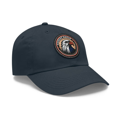 Patriot Eagle Hat on Leather Patch