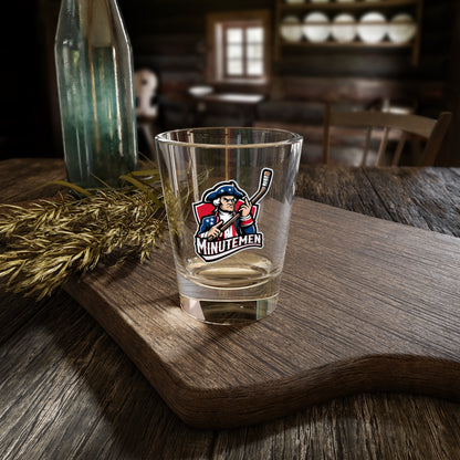 Patriotic Minutemen Hockey Player Shot Glass – 1.5 oz