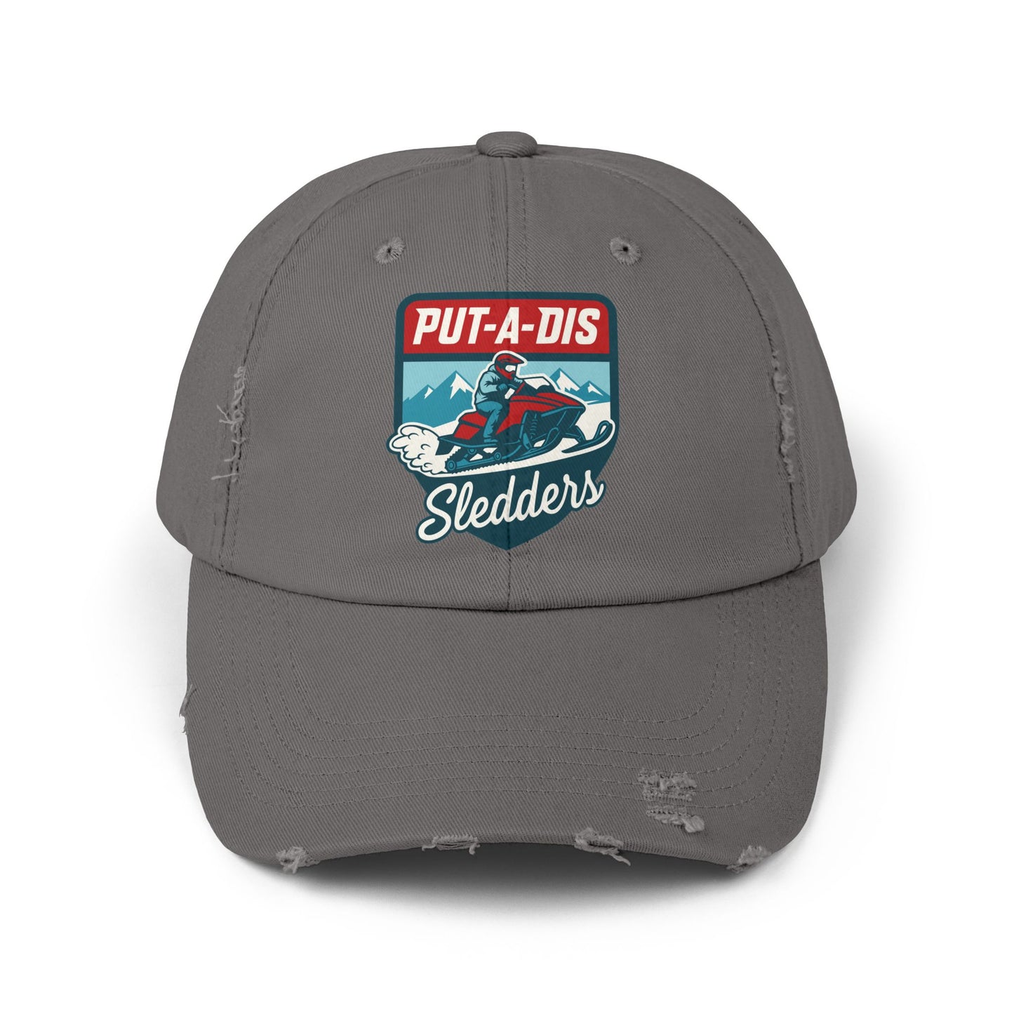 Put-A-Dis Sledders Distressed Cap — Vintage Snowmobile Dad Hat