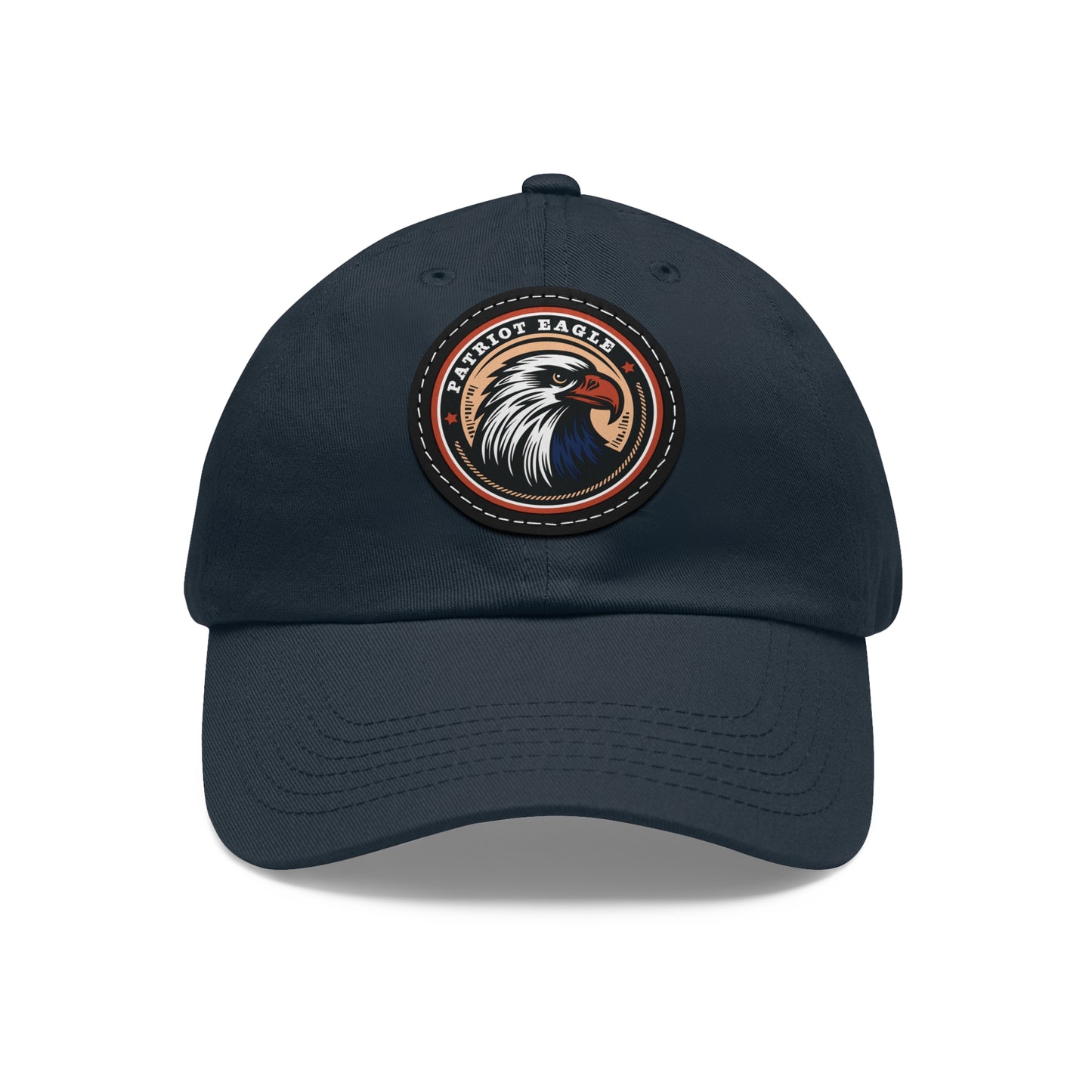 Patriot Eagle Hat on Leather Patch