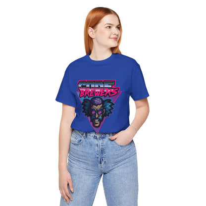 Retro Graphic Tee: 'Code Brewers' Unisex Jersey Short Sleeve T-Shirt, Vintage Style,