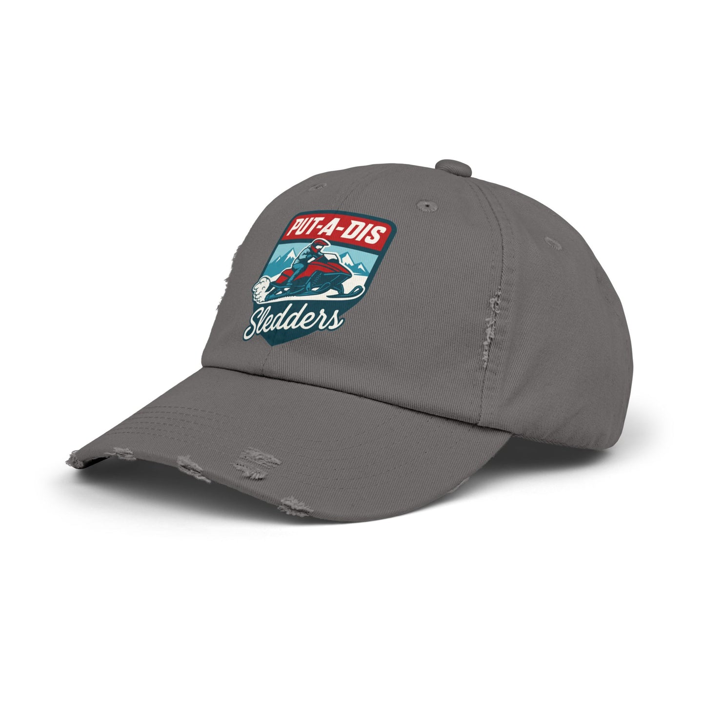 Put-A-Dis Sledders Distressed Cap — Vintage Snowmobile Dad Hat