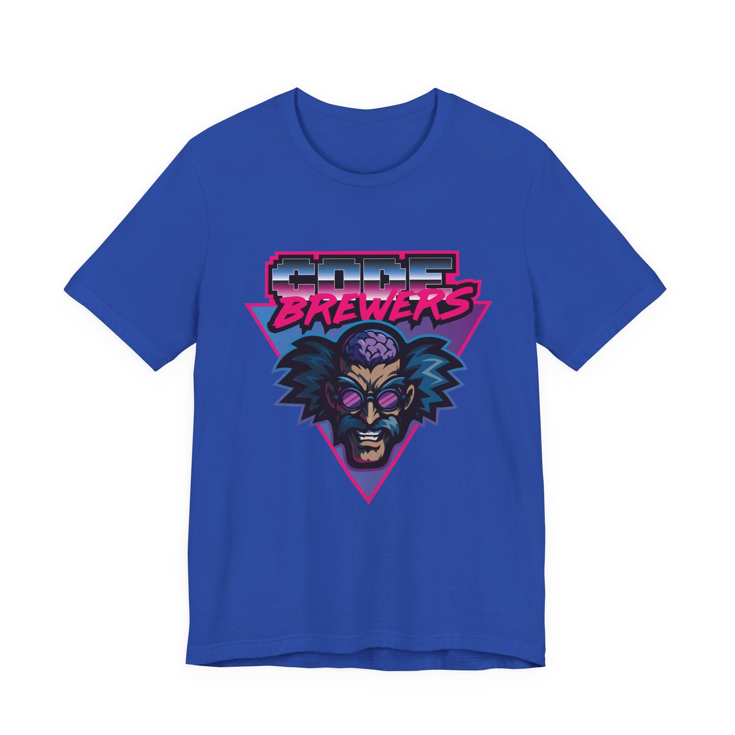 Retro Graphic Tee: 'Code Brewers' Unisex Jersey Short Sleeve T-Shirt, Vintage Style,