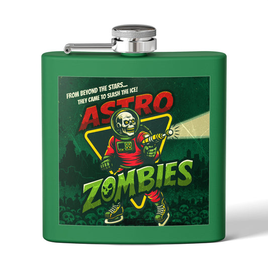 Astro Zombies Stainless Steel Flask -  6oz Hip Flask