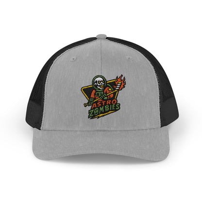 Asro Zombies Snapback Embroiled Trucker Cap | Vintage Style