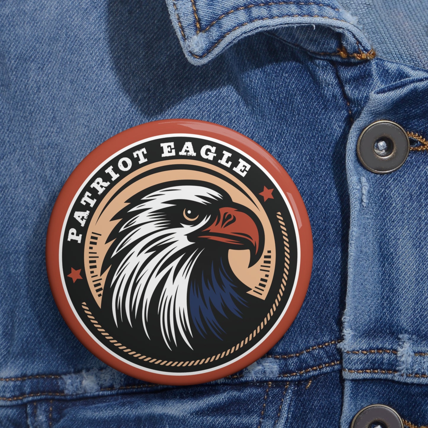 Patriotic Eagle Presidential Campaign Button