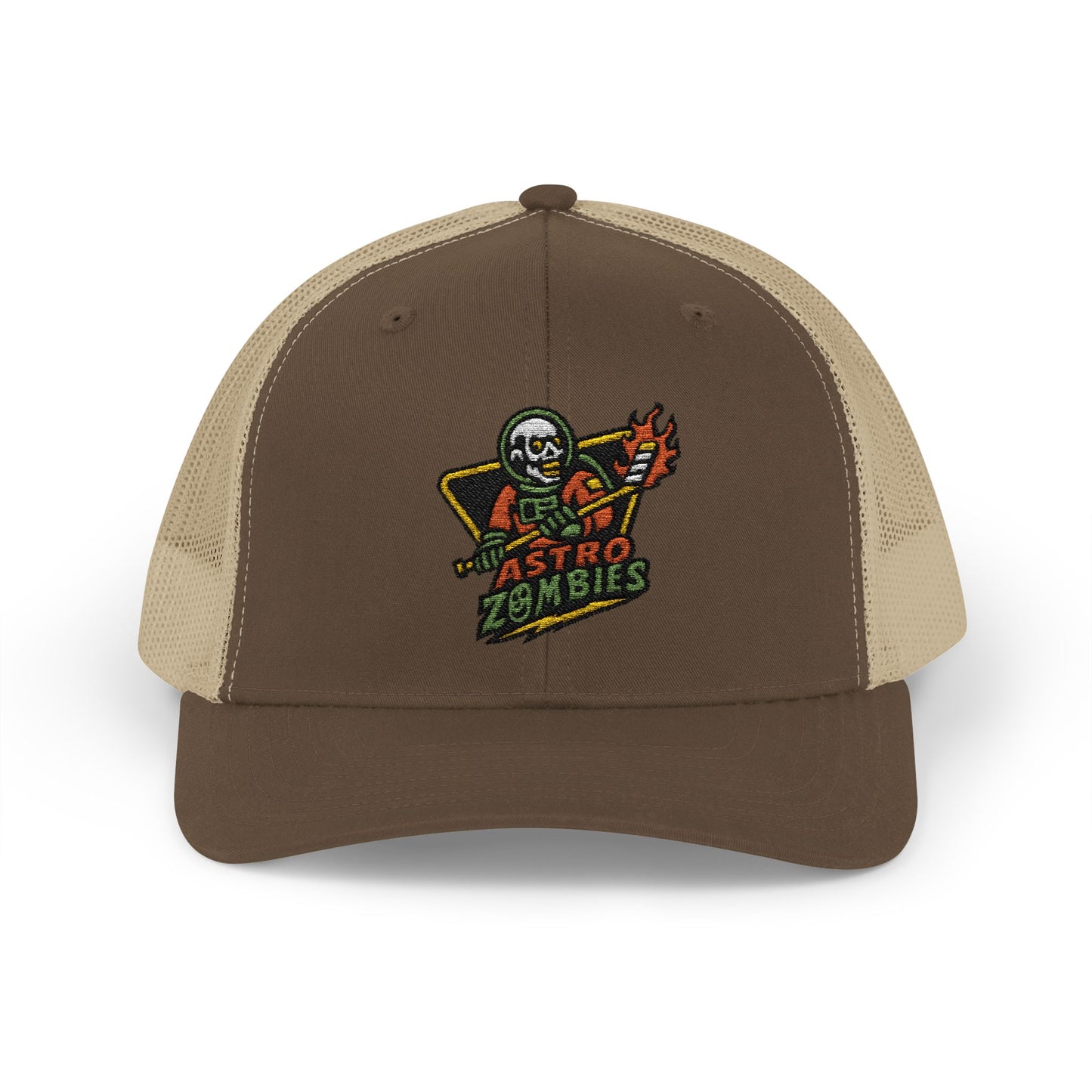 Asro Zombies Snapback Embroiled Trucker Cap | Vintage Style