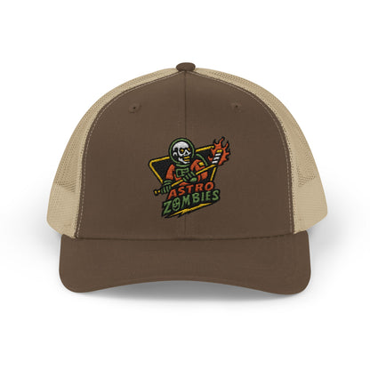 Asro Zombies Snapback Embroiled Trucker Cap | Vintage Style