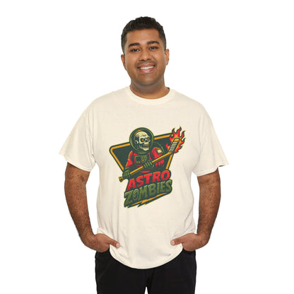 Astro Zombies Cotton Tee - Retro Sci-Fi Graphic Shirt
