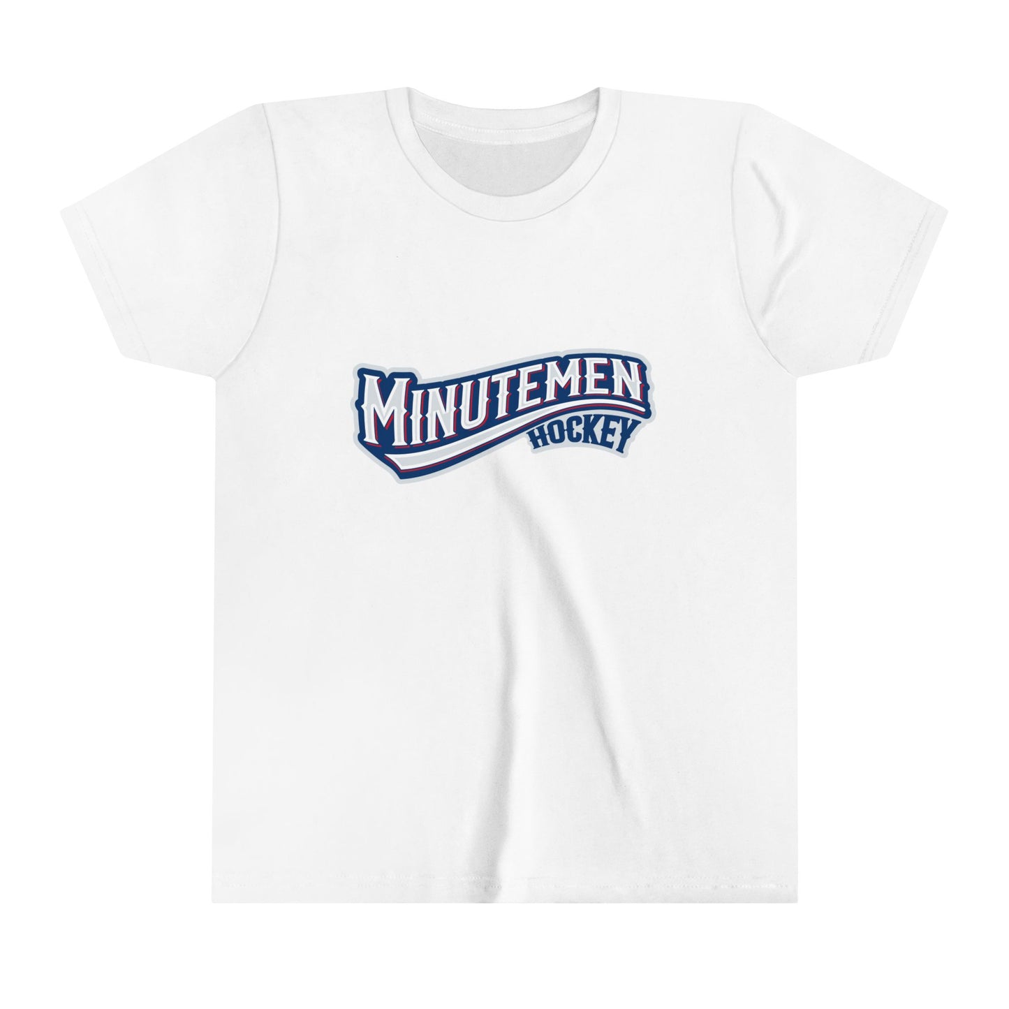 Youth Patriotic Minuteman Hockey Player T-Shirt