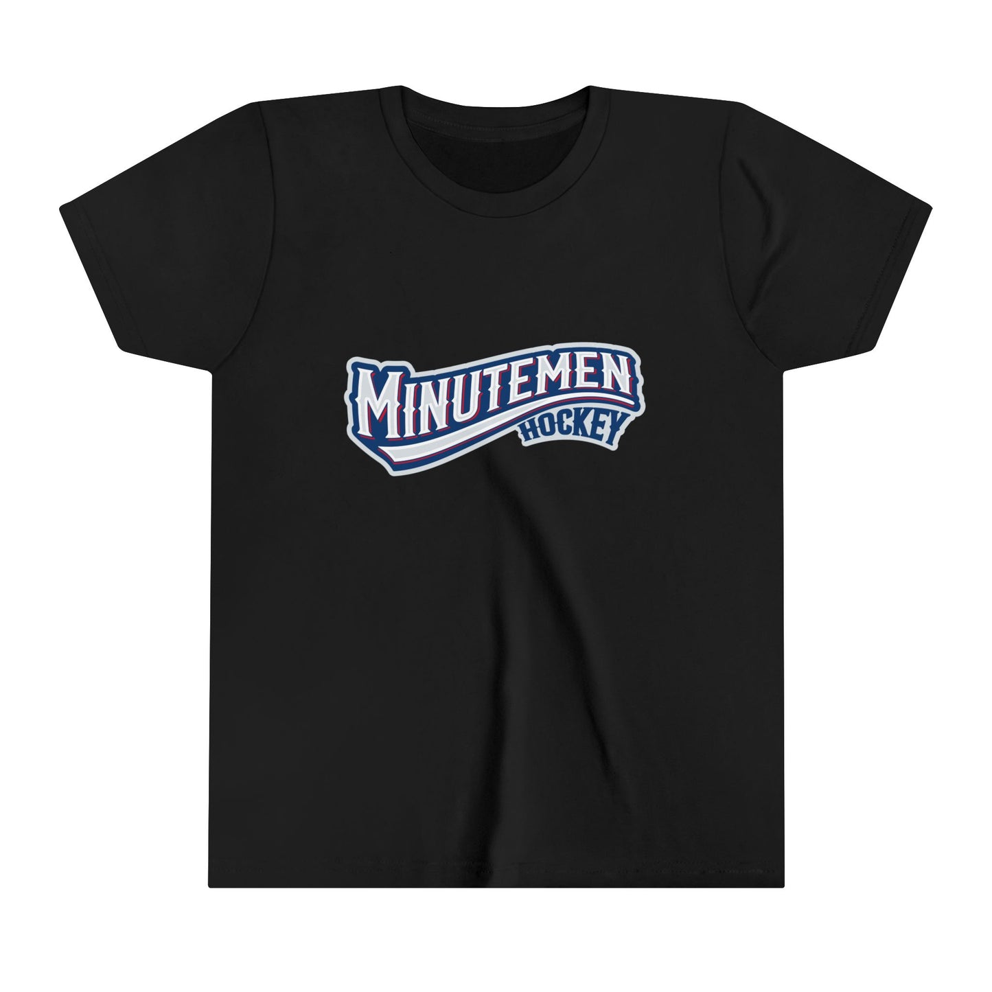 Youth Patriotic Minuteman Hockey Player T-Shirt