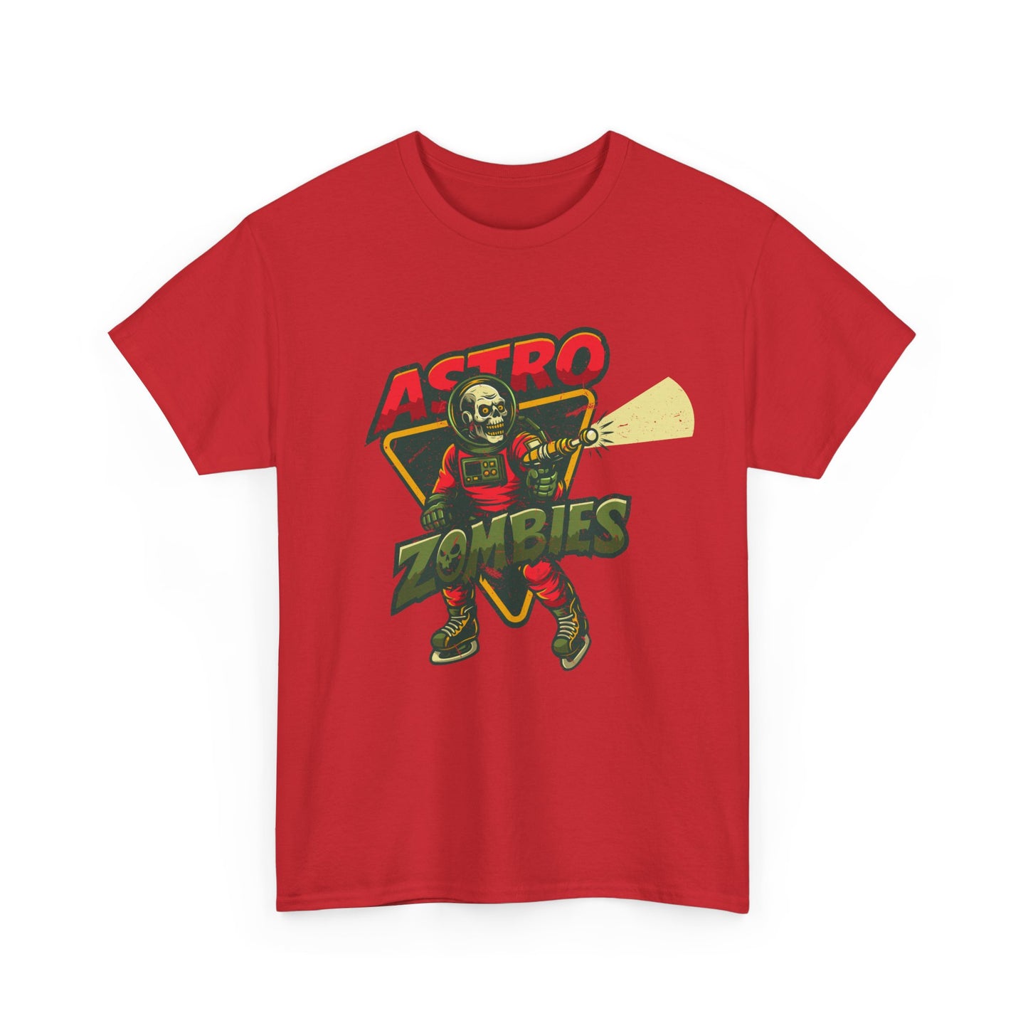 Astro Zombies Distressed Graphic Tee - Heavy Cotton T-Shirt