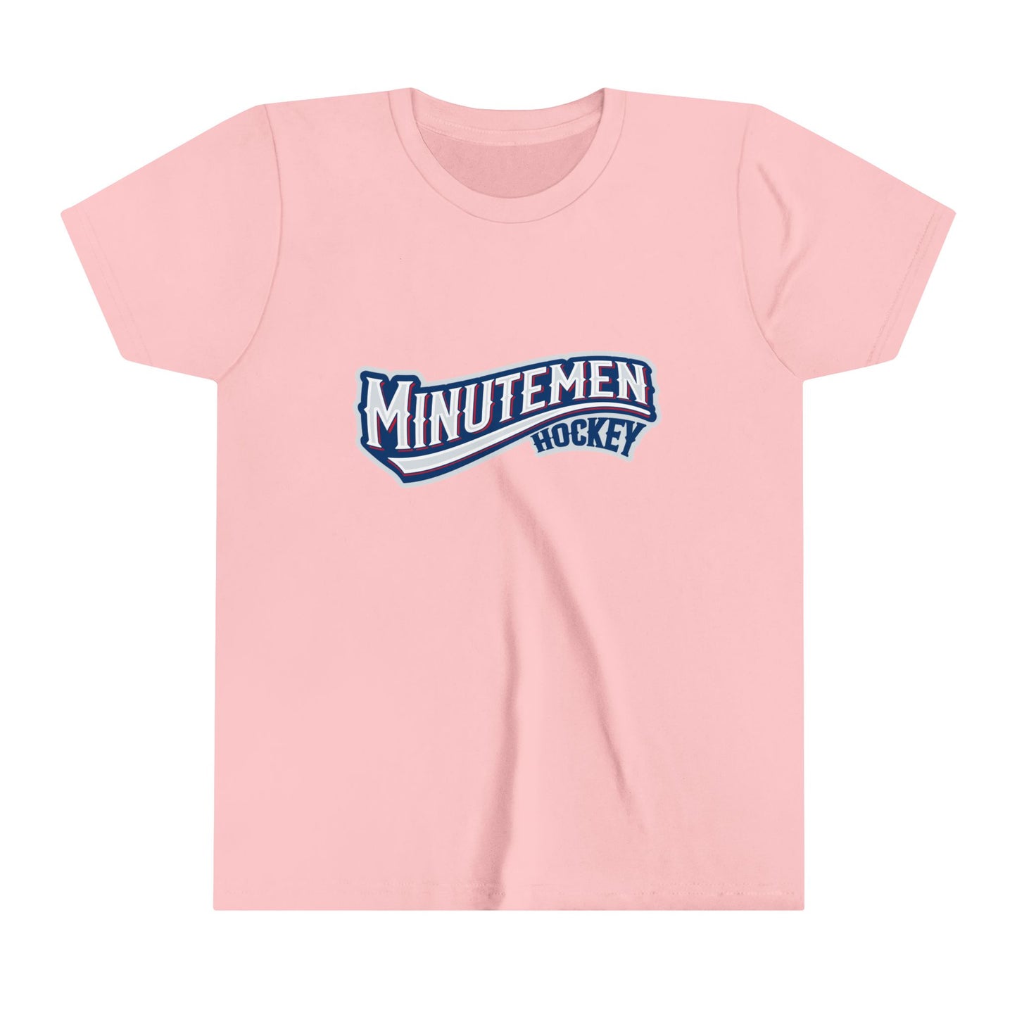 Youth Patriotic Minuteman Hockey Player T-Shirt