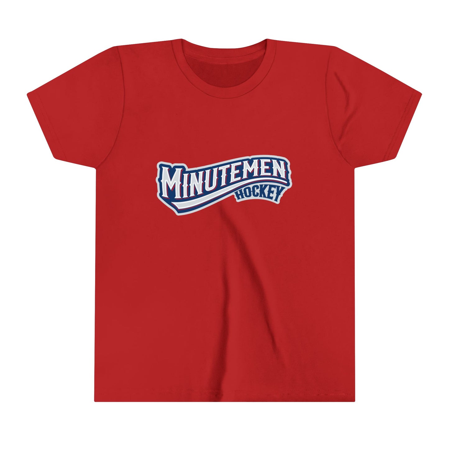 Youth Patriotic Minuteman Hockey Player T-Shirt