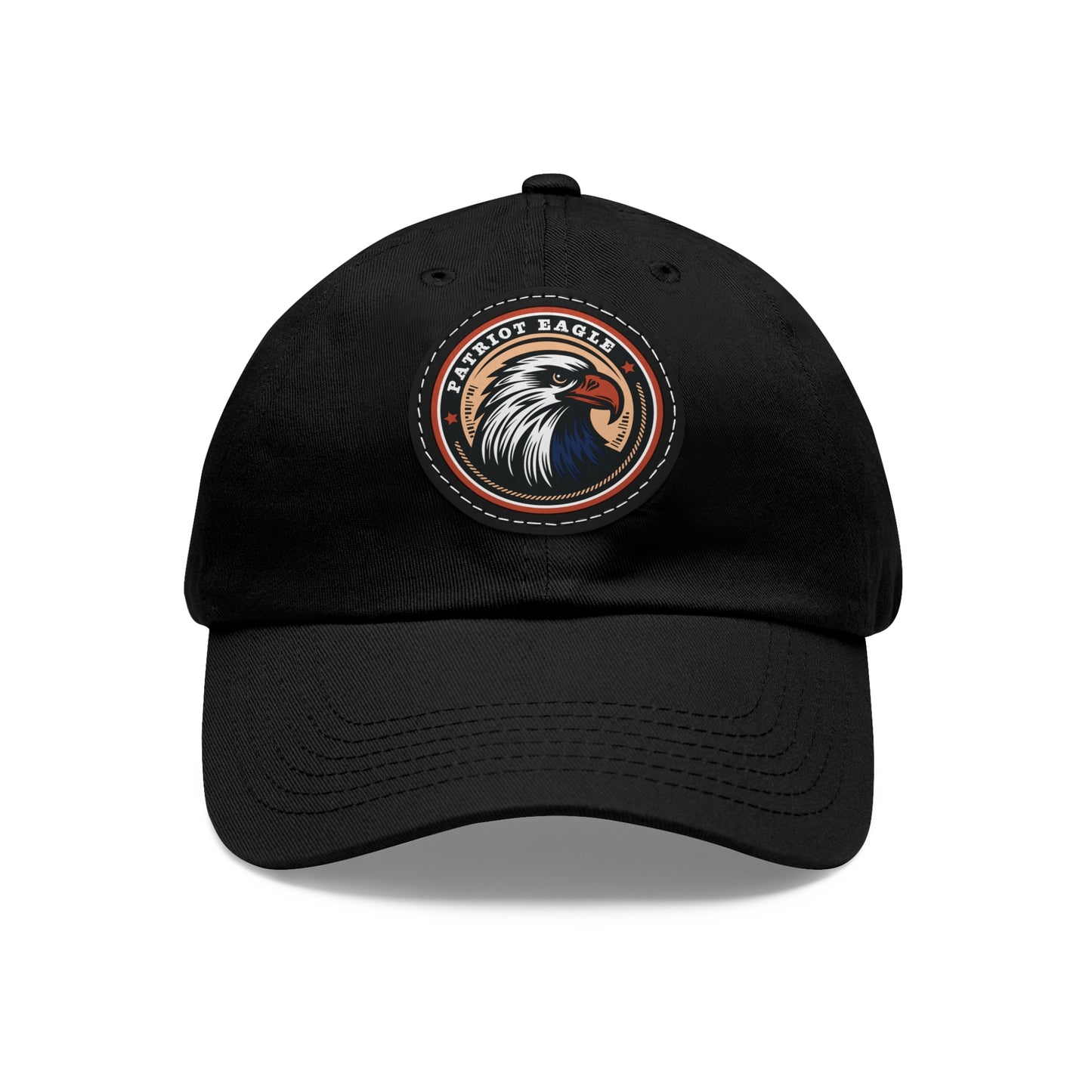 Patriot Eagle Hat on Leather Patch